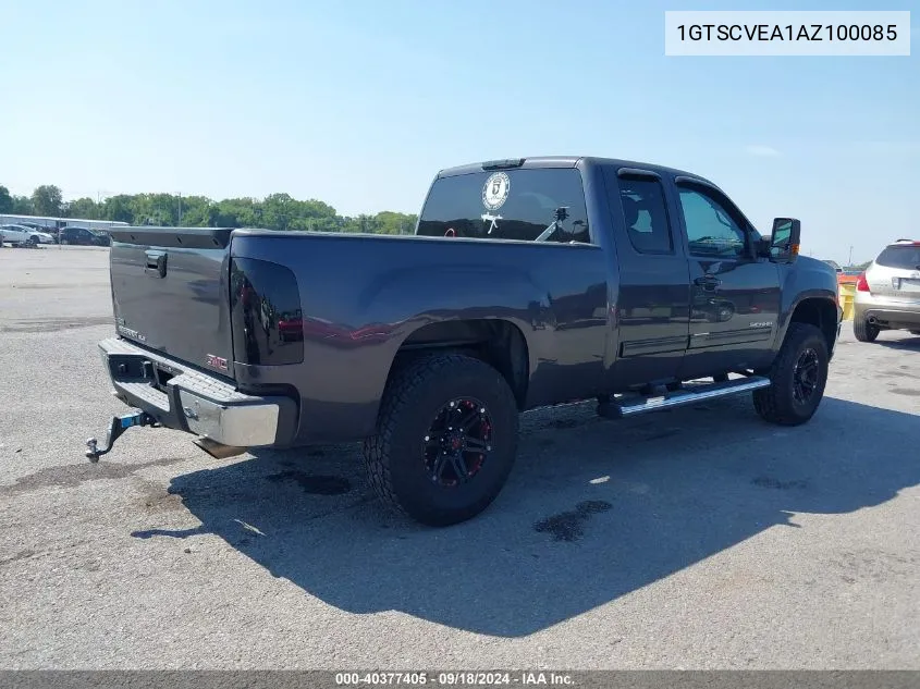 1GTSCVEA1AZ100085 2010 GMC Sierra 1500 Sle