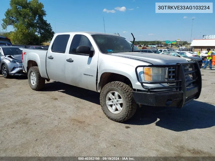 2010 GMC Sierra 1500 Sle VIN: 3GTRKVE33AG103234 Lot: 40382198