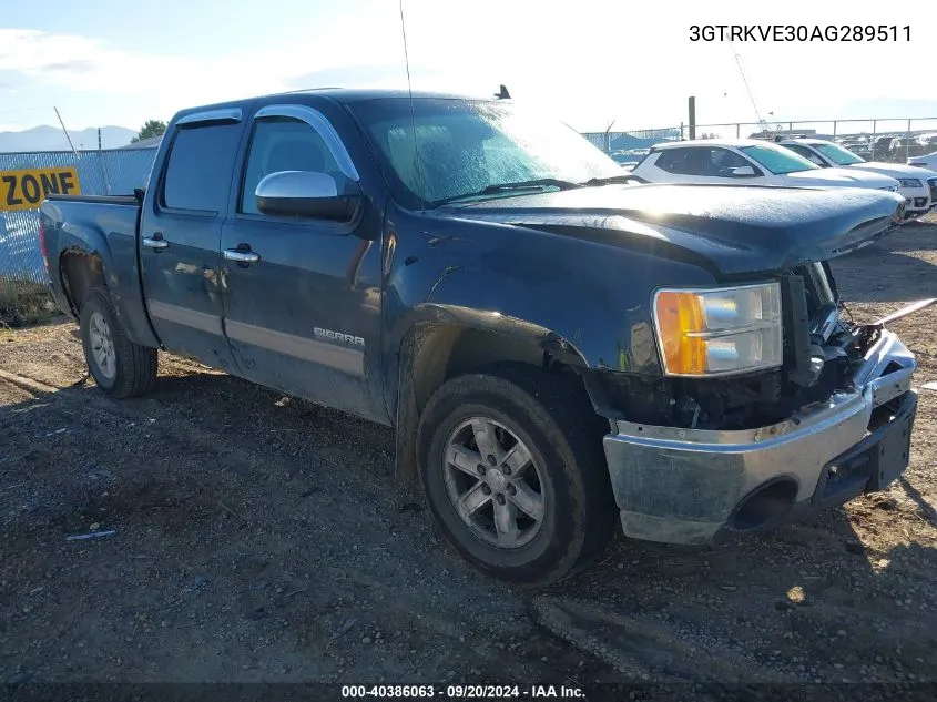 2010 GMC Sierra 1500 Sle VIN: 3GTRKVE30AG289511 Lot: 40386063