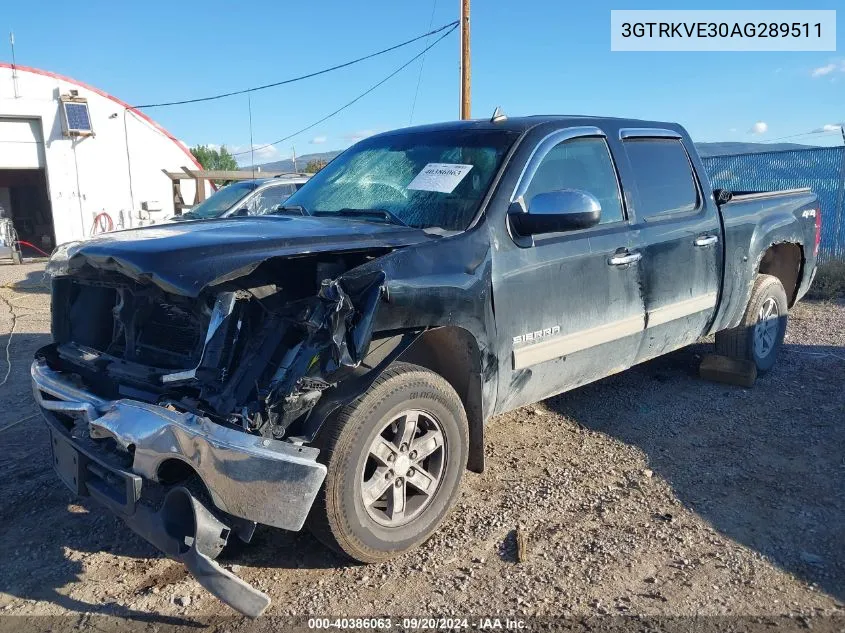 2010 GMC Sierra 1500 Sle VIN: 3GTRKVE30AG289511 Lot: 40386063