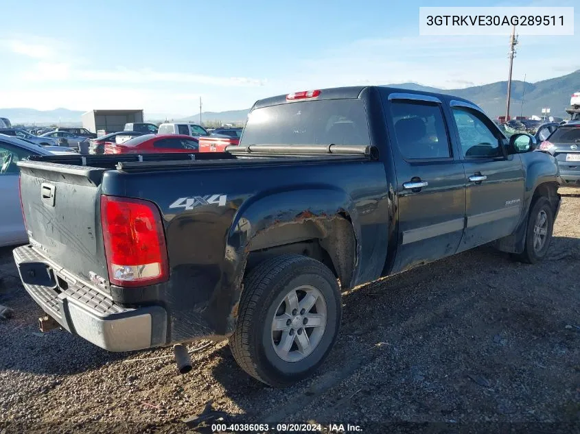 2010 GMC Sierra 1500 Sle VIN: 3GTRKVE30AG289511 Lot: 40386063