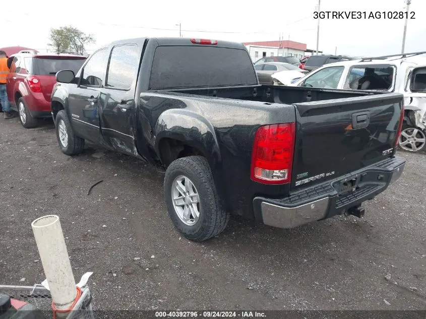 2010 GMC Sierra 1500 Sle VIN: 3GTRKVE31AG102812 Lot: 40392796