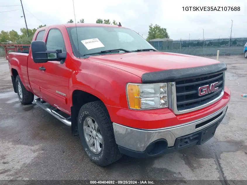 2010 GMC Sierra 1500 Sle VIN: 1GTSKVE35AZ107688 Lot: 40404692