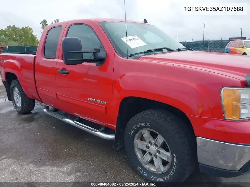 2010 GMC Sierra 1500 Sle VIN: 1GTSKVE35AZ107688 Lot: 40404692