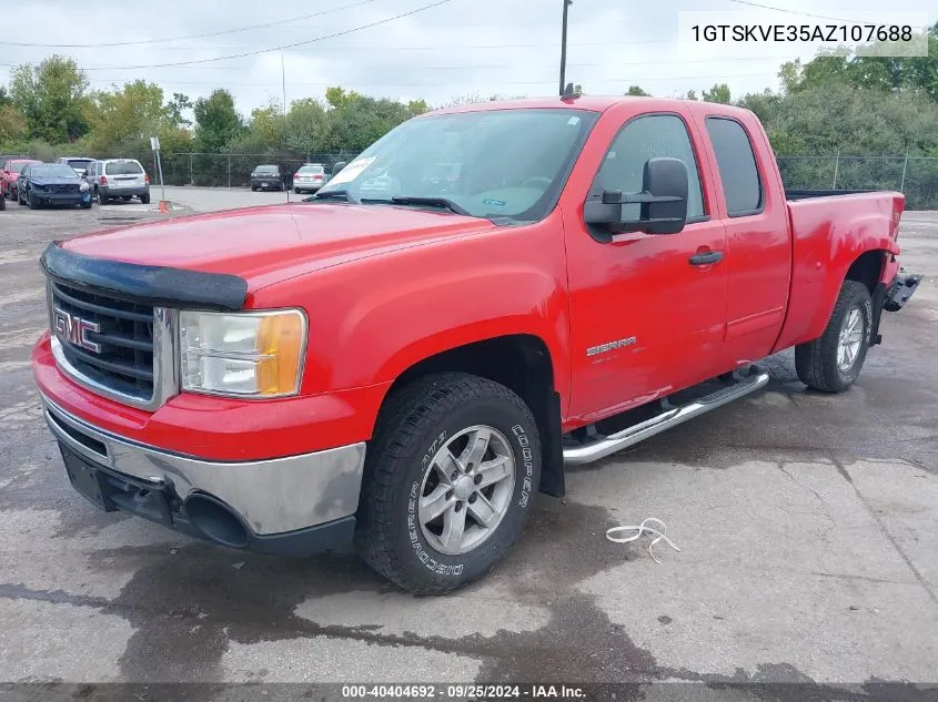 2010 GMC Sierra 1500 Sle VIN: 1GTSKVE35AZ107688 Lot: 40404692