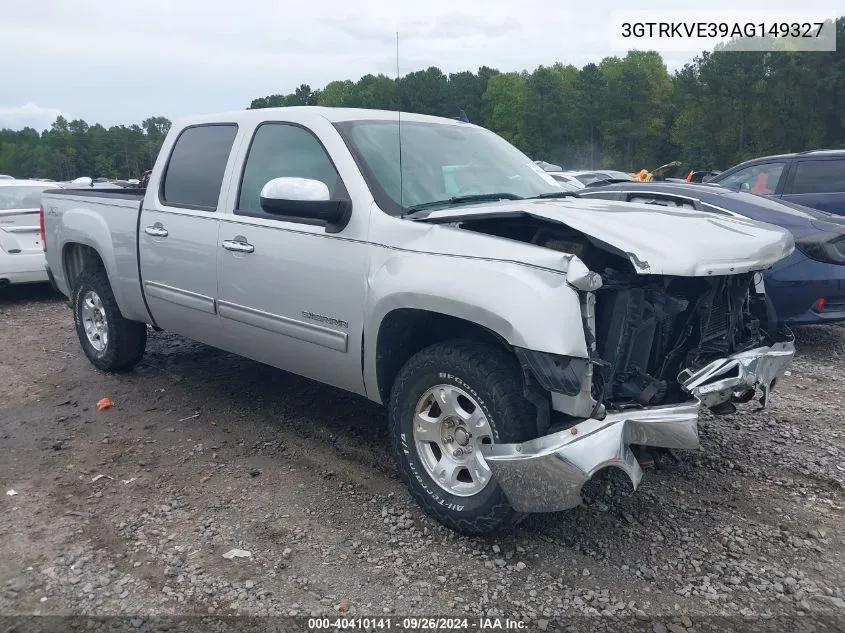 2010 GMC Sierra 1500 Sle VIN: 3GTRKVE39AG149327 Lot: 40410141