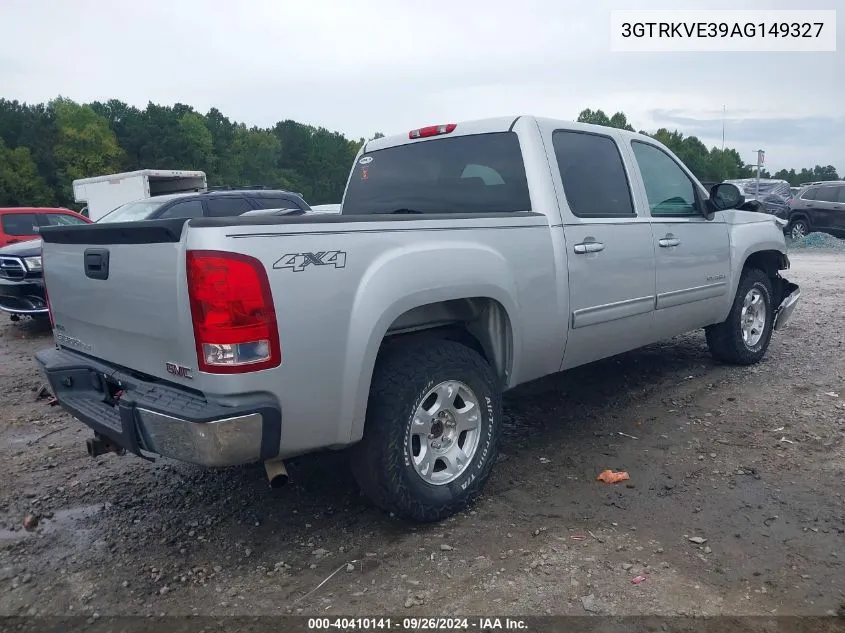 2010 GMC Sierra 1500 Sle VIN: 3GTRKVE39AG149327 Lot: 40410141