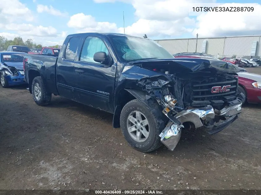 2010 GMC Sierra 1500 Sle VIN: 1GTSKVE33AZ288709 Lot: 40436409