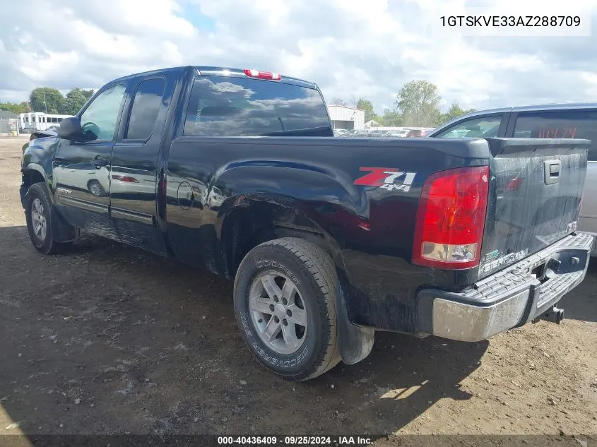 2010 GMC Sierra 1500 Sle VIN: 1GTSKVE33AZ288709 Lot: 40436409