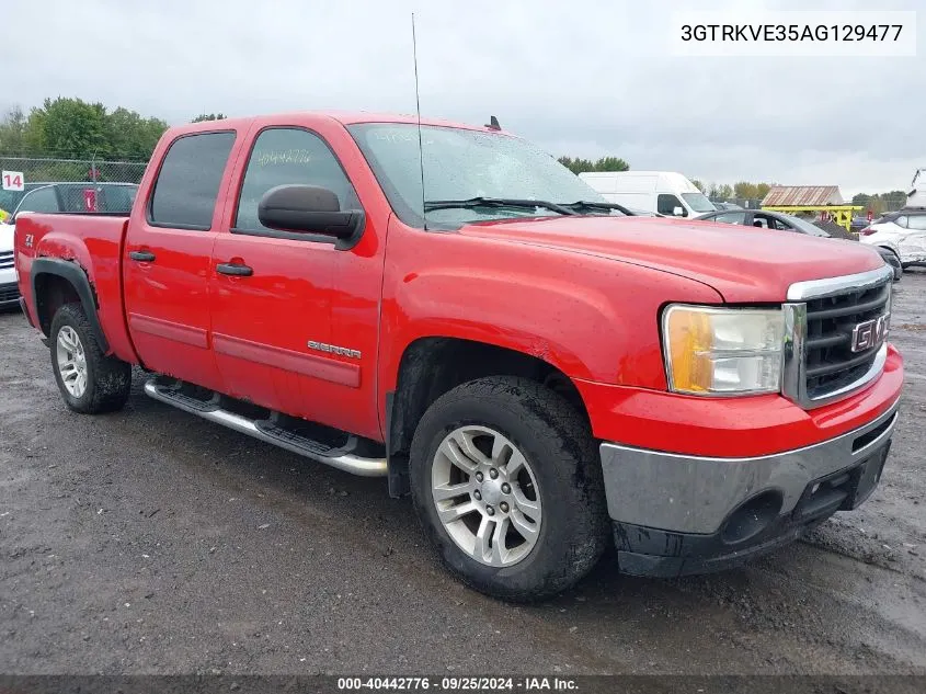 2010 GMC Sierra 1500 Sle VIN: 3GTRKVE35AG129477 Lot: 40442776