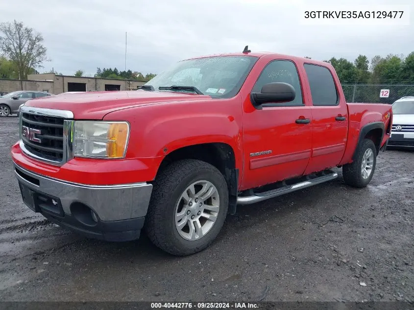 2010 GMC Sierra 1500 Sle VIN: 3GTRKVE35AG129477 Lot: 40442776