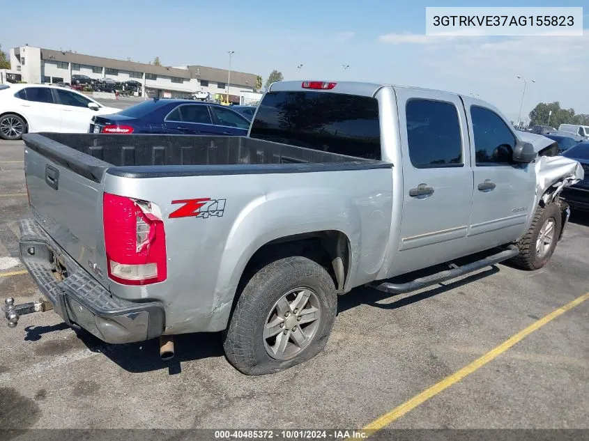 2010 GMC Sierra 1500 Sle VIN: 3GTRKVE37AG155823 Lot: 40485372