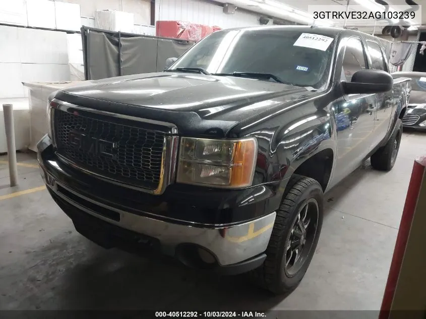 3GTRKVE32AG103239 2010 GMC Sierra 1500 Sle