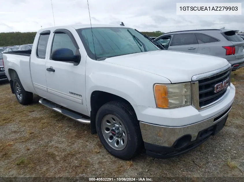 2010 GMC Sierra 1500 Sl VIN: 1GTSCUEA1AZ279903 Lot: 40532291