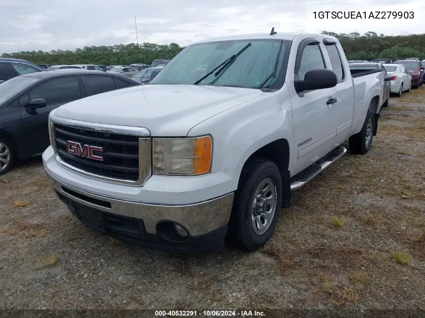 2010 GMC Sierra 1500 Sl VIN: 1GTSCUEA1AZ279903 Lot: 40532291