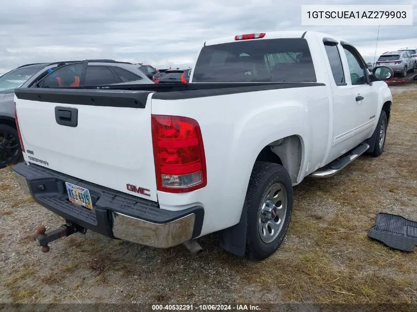 2010 GMC Sierra 1500 Sl VIN: 1GTSCUEA1AZ279903 Lot: 40532291