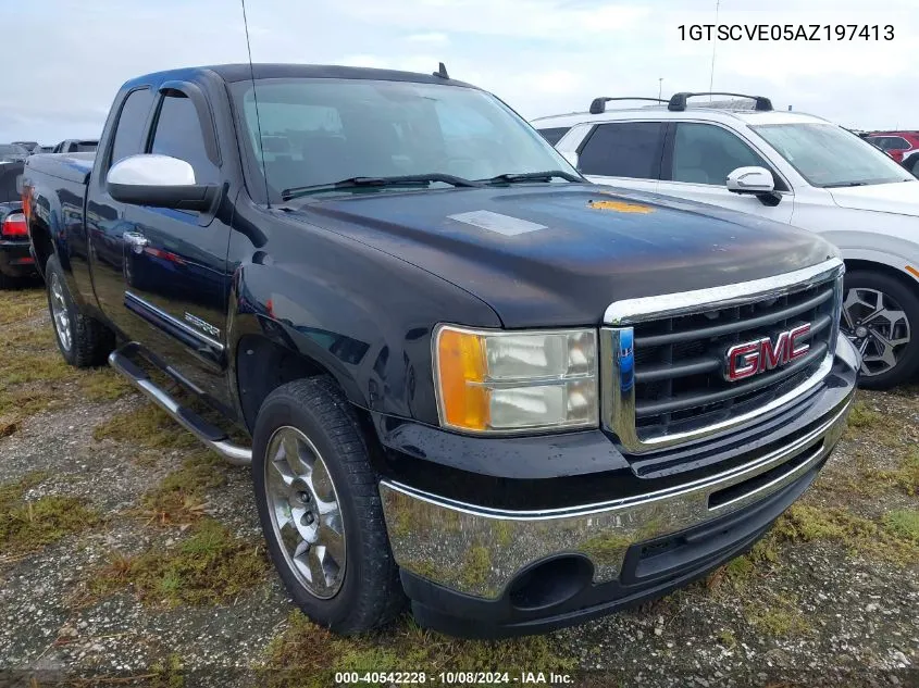 2010 GMC Sierra 1500 Sle VIN: 1GTSCVE05AZ197413 Lot: 40542228