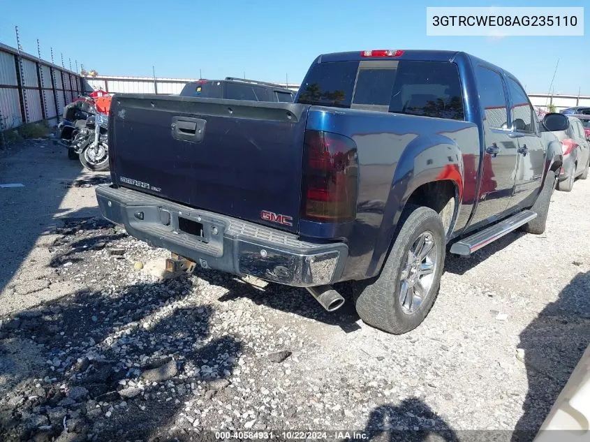 2010 GMC Sierra 1500 Slt VIN: 3GTRCWE08AG235110 Lot: 40584931