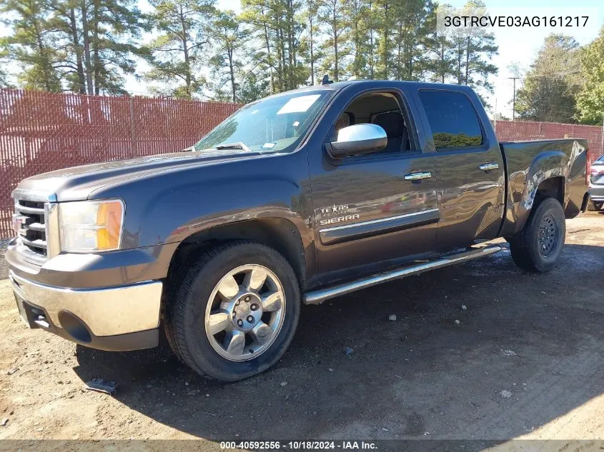 2010 GMC Sierra 1500 Sle VIN: 3GTRCVE03AG161217 Lot: 40592556