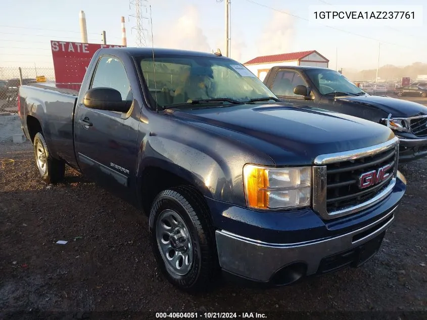 1GTPCVEA1AZ237761 2010 GMC Sierra C1500 Sle