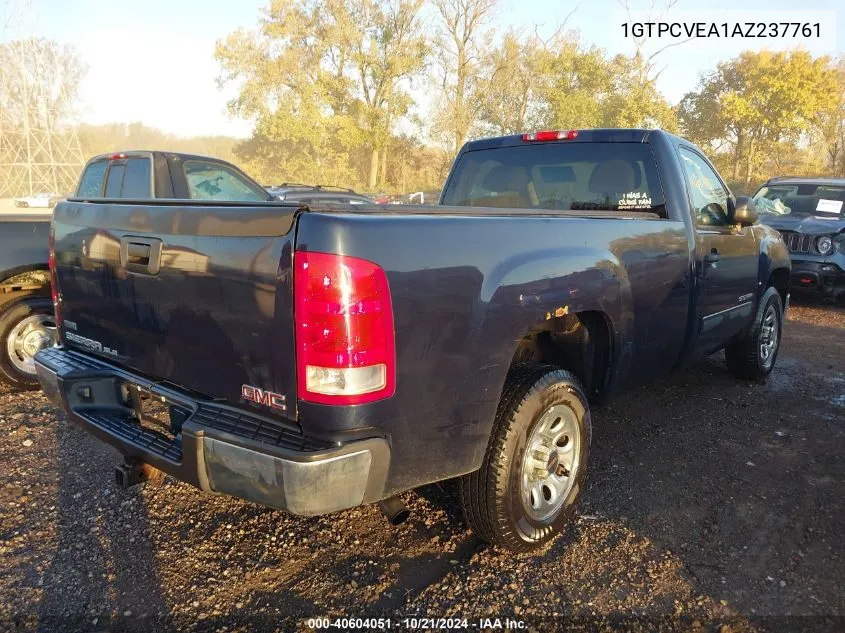 1GTPCVEA1AZ237761 2010 GMC Sierra C1500 Sle