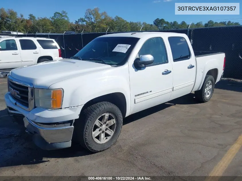 2010 GMC Sierra 1500 Xtra Fuel Economy VIN: 3GTRCVE3XAG107357 Lot: 40616100