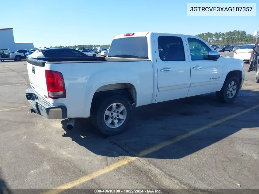 2010 GMC Sierra 1500 Xtra Fuel Economy VIN: 3GTRCVE3XAG107357 Lot: 40616100