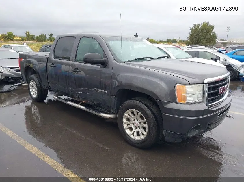 2010 GMC Sierra 1500 Sle VIN: 3GTRKVE3XAG172390 Lot: 40616892