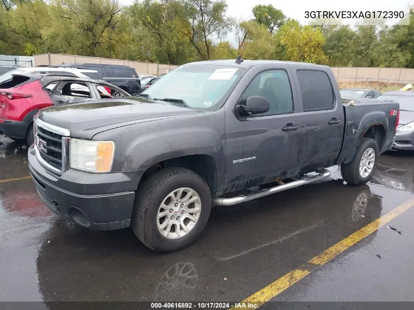 2010 GMC Sierra 1500 Sle VIN: 3GTRKVE3XAG172390 Lot: 40616892