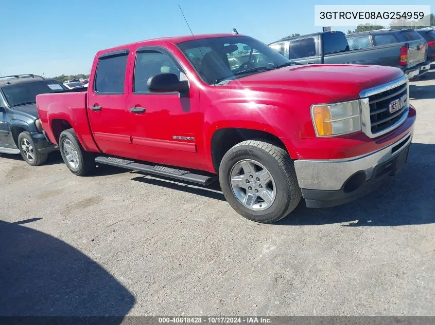 2010 GMC Sierra 1500 Sle VIN: 3GTRCVE08AG254959 Lot: 40618428