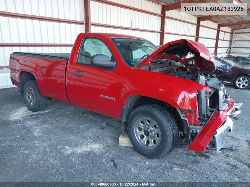 2010 GMC Sierra 1500 Work Truck VIN: 1GTPKTEA0AZ183926 Lot: 40660933