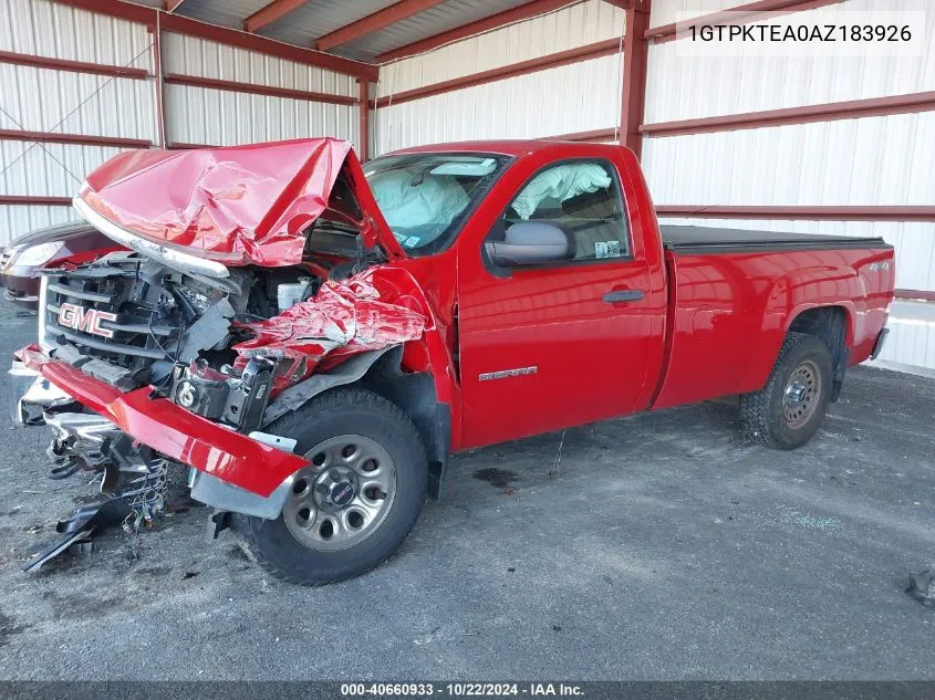 2010 GMC Sierra 1500 Work Truck VIN: 1GTPKTEA0AZ183926 Lot: 40660933