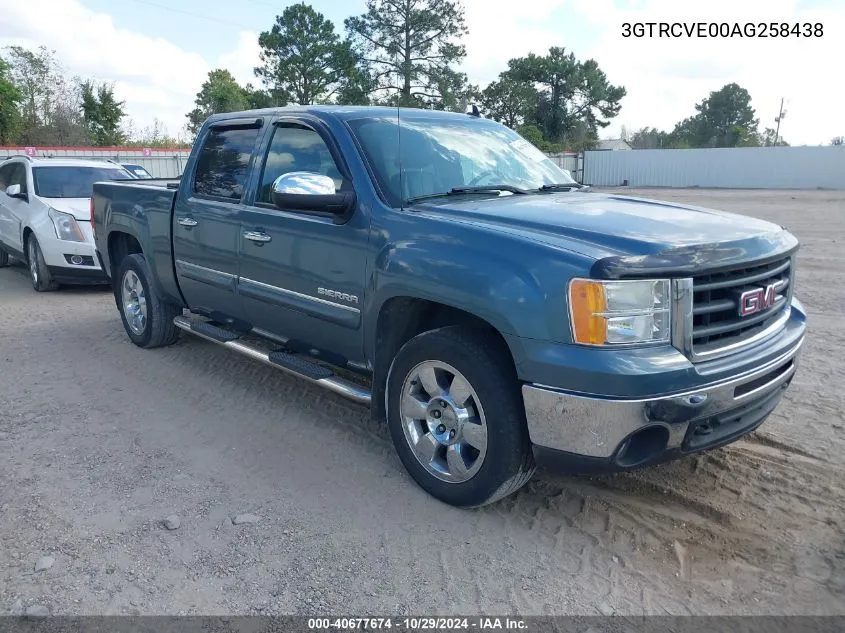 2010 GMC Sierra 1500 Sle VIN: 3GTRCVE00AG258438 Lot: 40677674