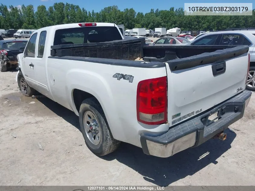 1GTR2VE03BZ303179 2011 GMC Sierra 1500