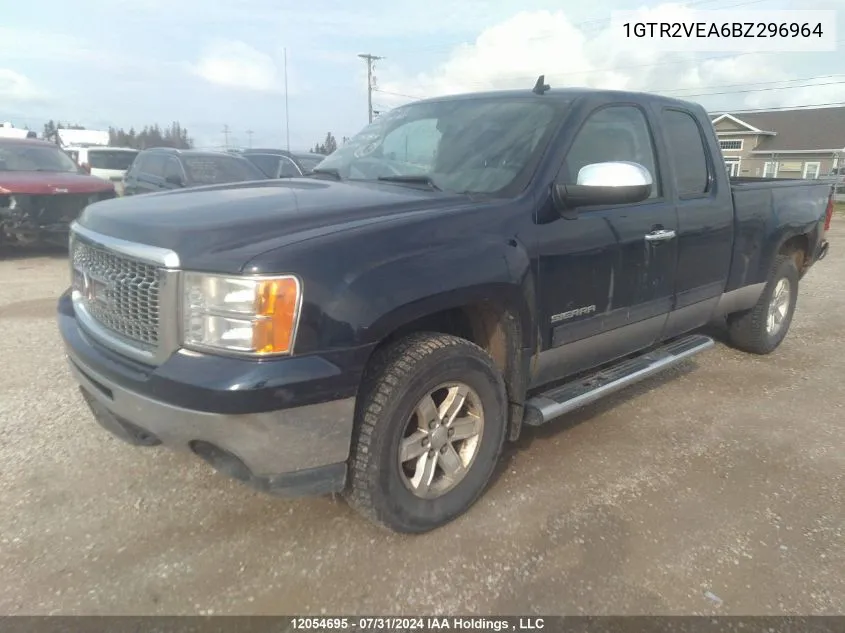 2011 GMC Sierra 1500 VIN: 1GTR2VEA6BZ296964 Lot: 12054695