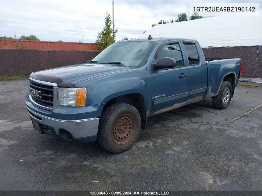 2011 GMC Sierra 1500 VIN: 1GTR2UEA9BZ196142 Lot: 12093043