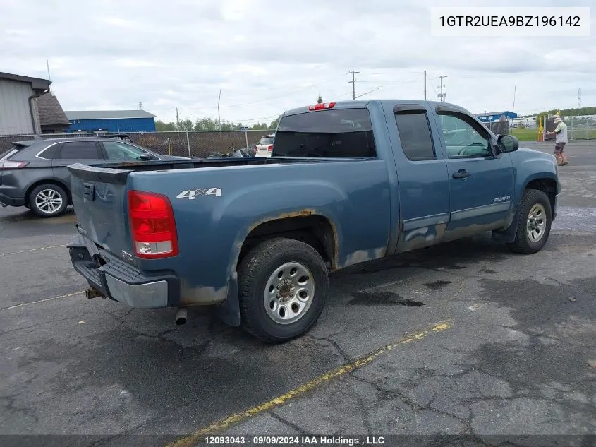 2011 GMC Sierra 1500 VIN: 1GTR2UEA9BZ196142 Lot: 12093043