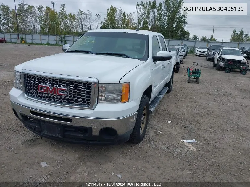 2011 GMC Sierra K1500 Sl VIN: 3GTP2UEA5BG405139 Lot: 12114317