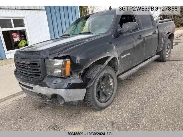 2011 GMC Sierra K1500 Slt VIN: 3GTP2WE39BG127858 Lot: 30048809