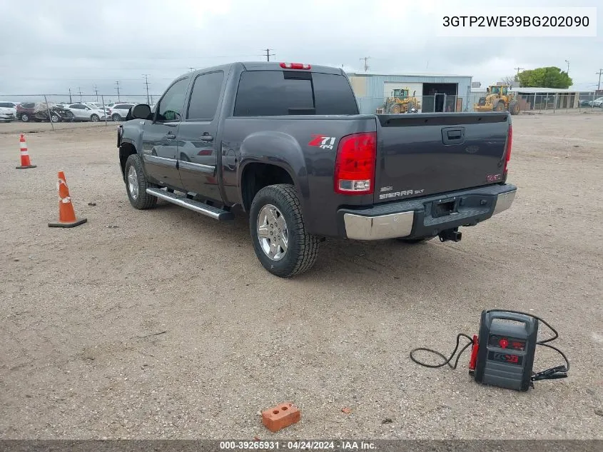 2011 GMC Sierra 1500 Slt VIN: 3GTP2WE39BG202090 Lot: 39265931