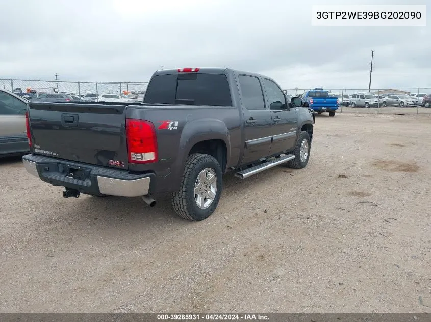 2011 GMC Sierra 1500 Slt VIN: 3GTP2WE39BG202090 Lot: 39265931