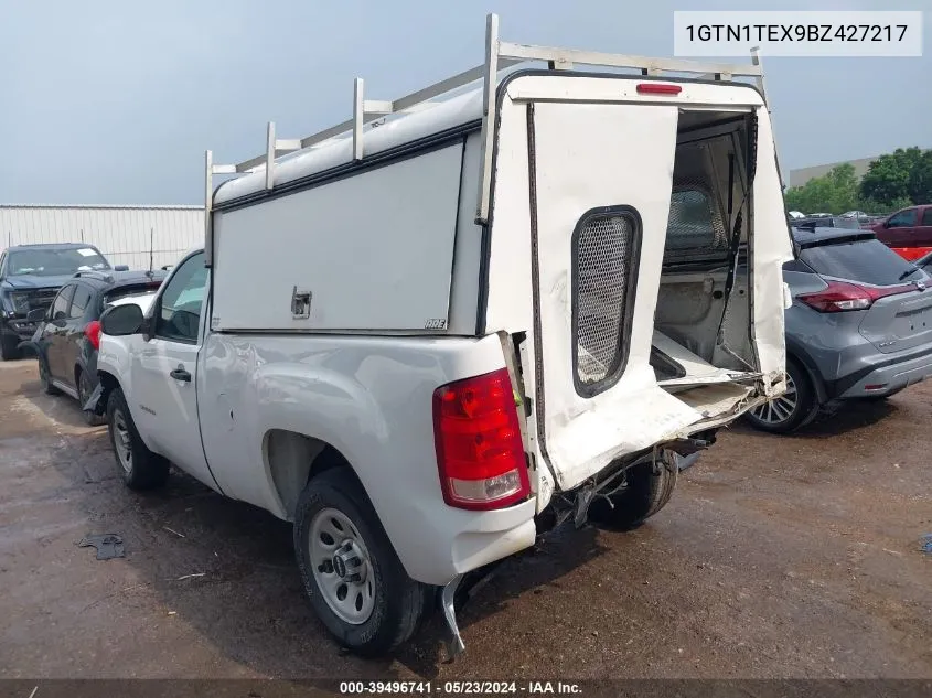 2011 GMC Sierra 1500 Work Truck VIN: 1GTN1TEX9BZ427217 Lot: 39496741