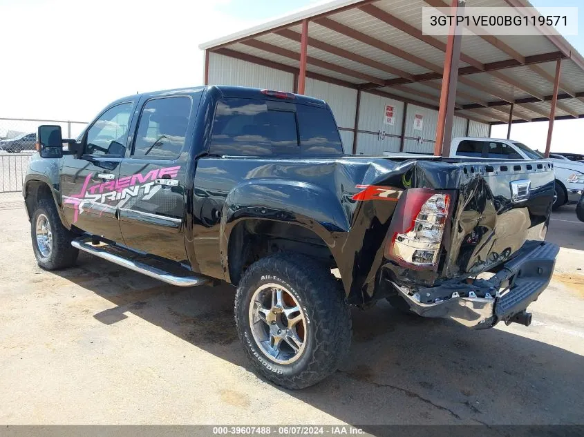 2011 GMC Sierra 1500 Sle VIN: 3GTP1VE00BG119571 Lot: 39607488