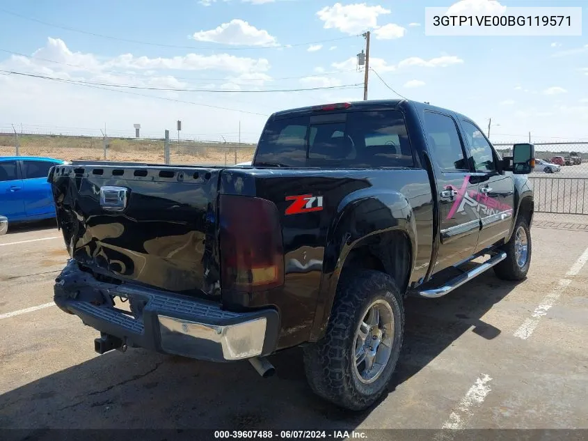 2011 GMC Sierra 1500 Sle VIN: 3GTP1VE00BG119571 Lot: 39607488