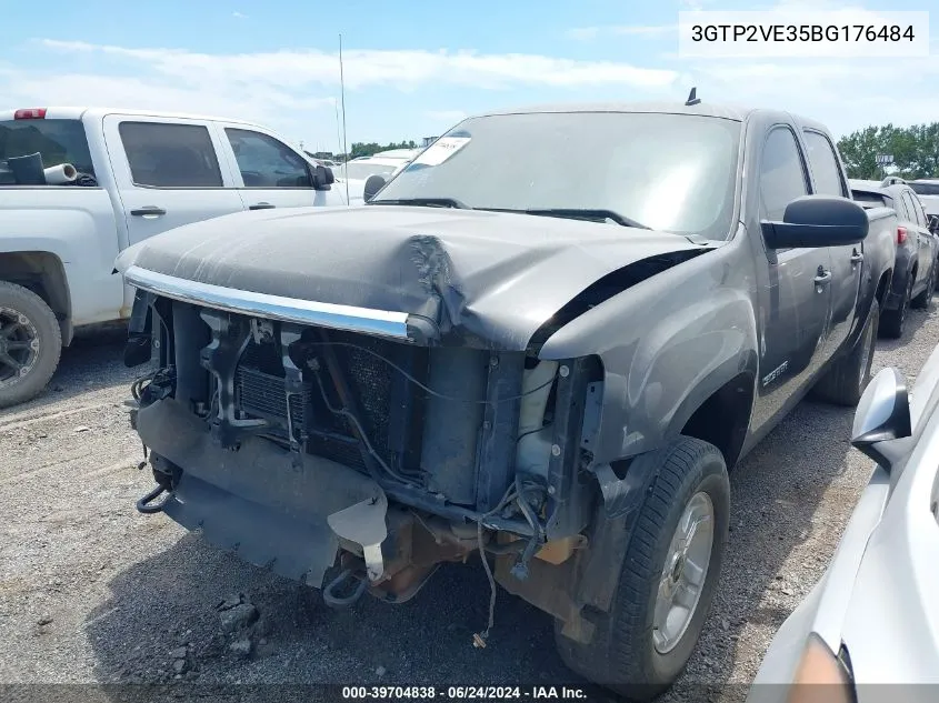 3GTP2VE35BG176484 2011 GMC Sierra 1500 Sle