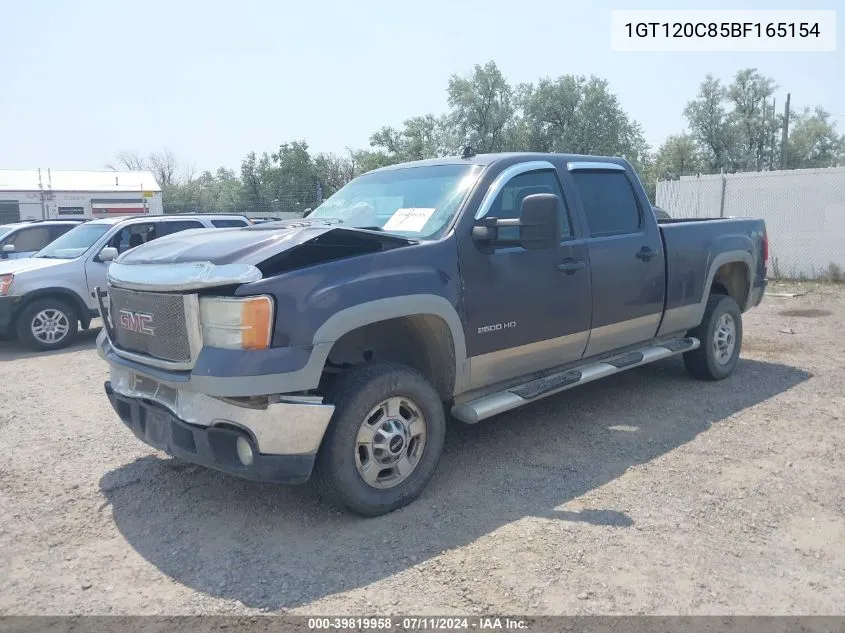 2011 GMC Sierra 2500Hd Sle VIN: 1GT120C85BF165154 Lot: 39819958