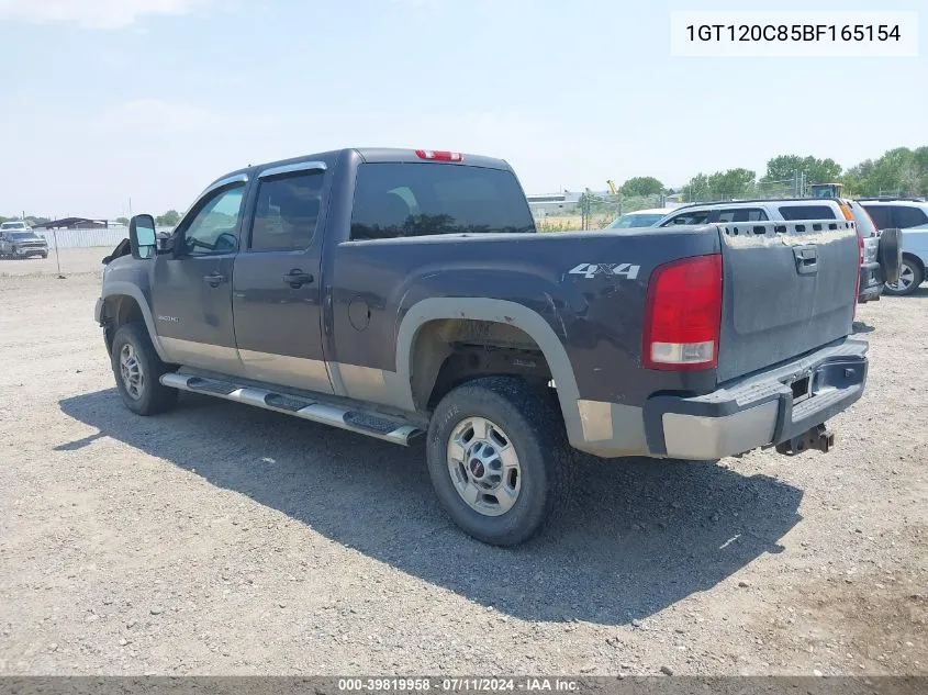 2011 GMC Sierra 2500Hd Sle VIN: 1GT120C85BF165154 Lot: 39819958