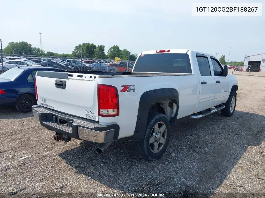 2011 GMC Sierra 2500Hd Sle VIN: 1GT120CG2BF188267 Lot: 39874789