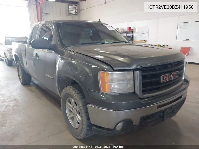 2011 GMC Sierra 1500 Sle VIN: 1GTR2VE30BZ411950 Lot: 39894143