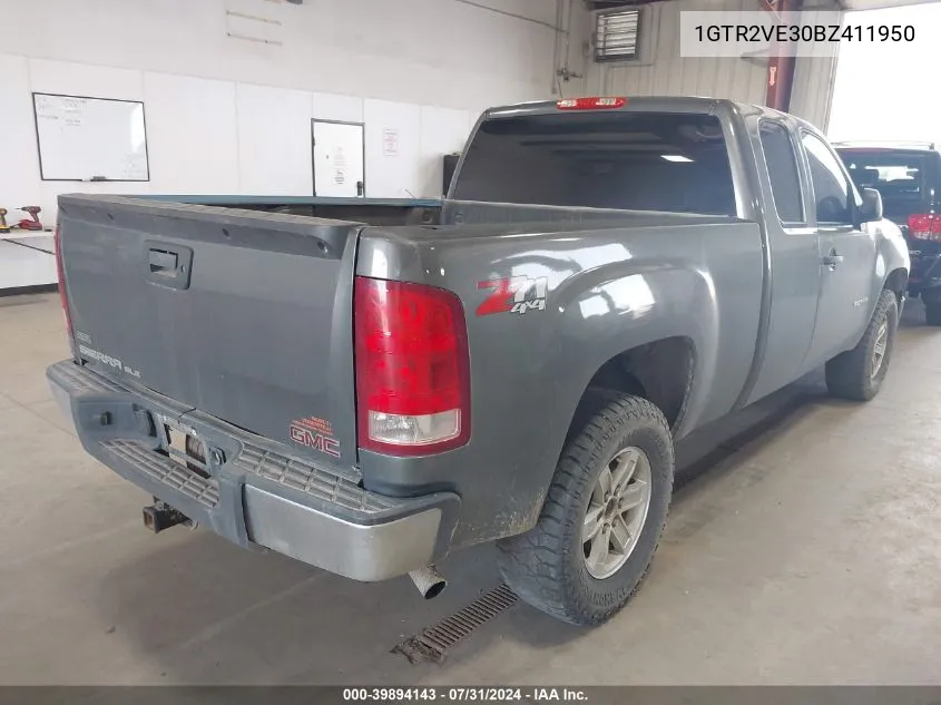 1GTR2VE30BZ411950 2011 GMC Sierra 1500 Sle